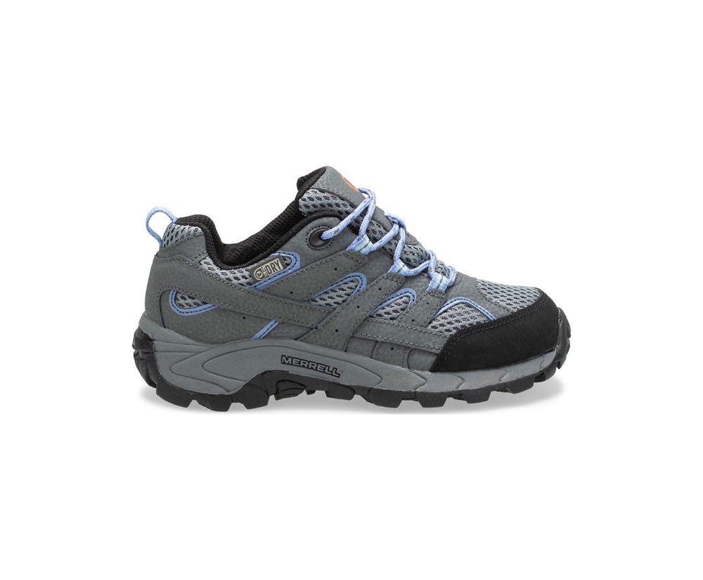 Merrell Vandresko Børn - Moab 2 Lav Lace Waterproof Sneaker - Grå - HKE128530